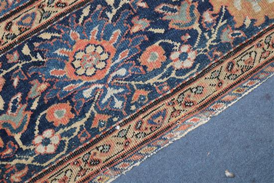 A Caucasian brick red ground carpet 280 x 273cm